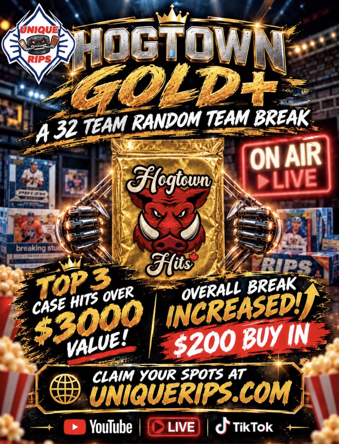 GOLD “PLUS” HOGTOWN HITS REPACK BREAK 1